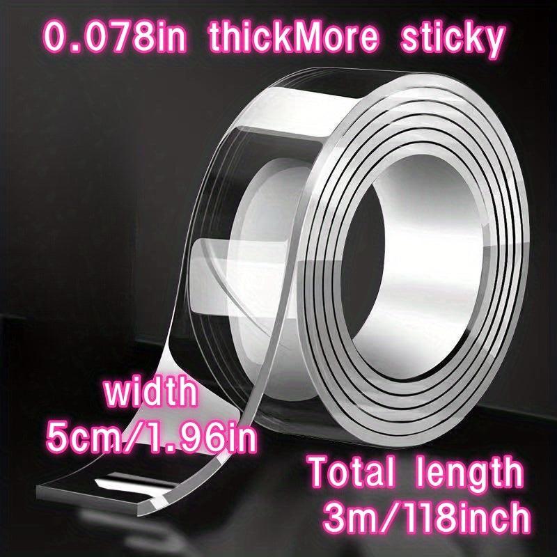 Waterproof Reusable Double Sided Tape High Viscosity Transparent Adhesive
