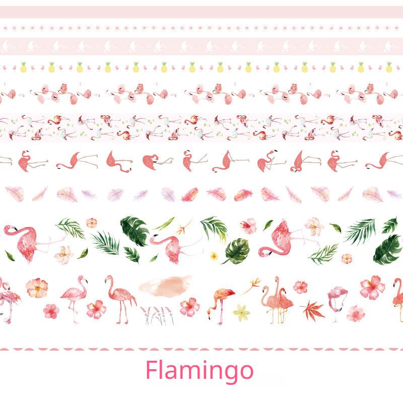 10 Rolls Flushing Series Washi Tape Student Journal Sticker Set