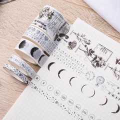10 Rolls Flushing Series Washi Tape Student Journal Sticker Set