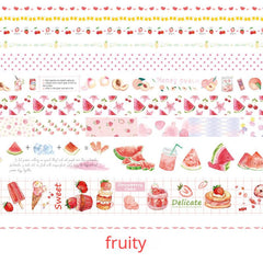 10 Rolls Flushing Series Washi Tape Student Journal Sticker Set
