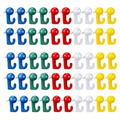 50pcs Push Pin Hooks Plastic Heads Cork Board Hooks Decorative Thumb Tacks Hook