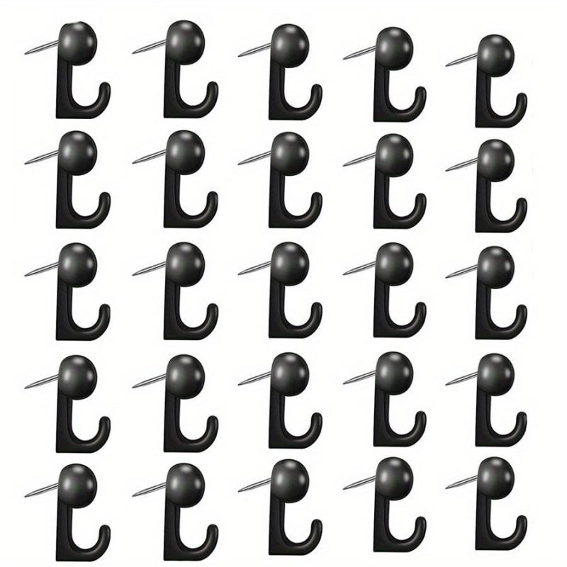 50pcs Push Pin Hooks Plastic Heads Cork Board Hooks Decorative Thumb Tacks Hook