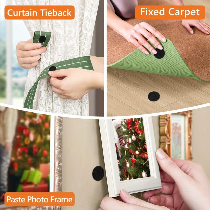 220pcs Self Adhesive Dots 0.59 Inch Hook and Loop Tape Set Waterproof