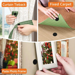 220pcs Self Adhesive Dots 0.59 Inch Hook and Loop Tape Set Waterproof