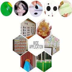 220pcs Self Adhesive Dots 0.59 Inch Hook and Loop Tape Set Waterproof