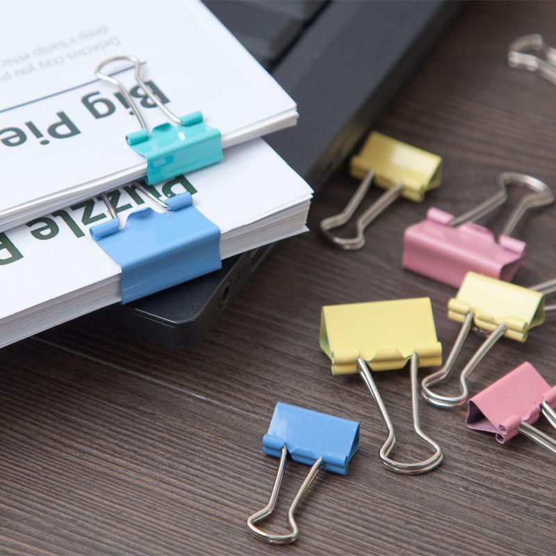 Comix Dovetail Clip Long Tail Clip Office Paper Clip Ticket Clip Colorful Clip