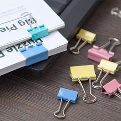 Comix Dovetail Clip Long Tail Clip Office Paper Clip Ticket Clip Colorful Clip