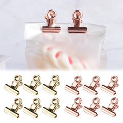 20pcs Kitchen Food Sealing Bag Clips Stainless Steel Photo File Clamps