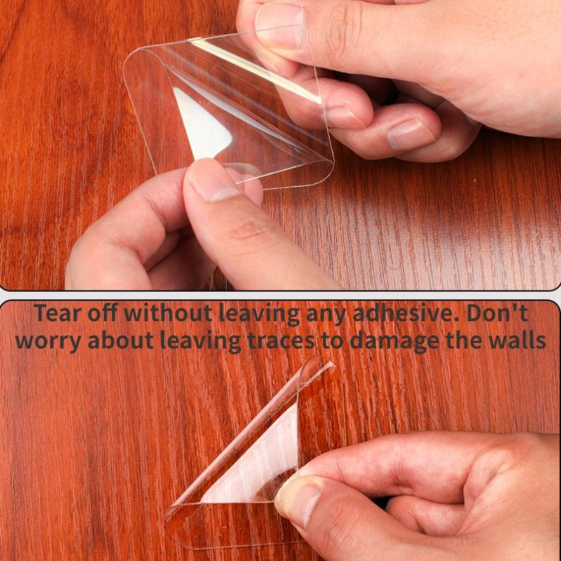 30/50pcs 0.8MM Double-sided Adhesive Square Tapes Nano High Viscosity