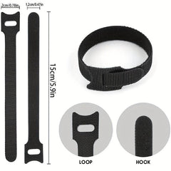 20pcs Cat Head Hoop And Loop Fasteners