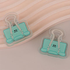 Funny Expression Swallowtail Clip Transparent Stationery Set