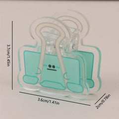 Funny Expression Swallowtail Clip Transparent Stationery Set