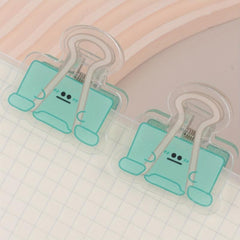 Funny Expression Swallowtail Clip Transparent Stationery Set