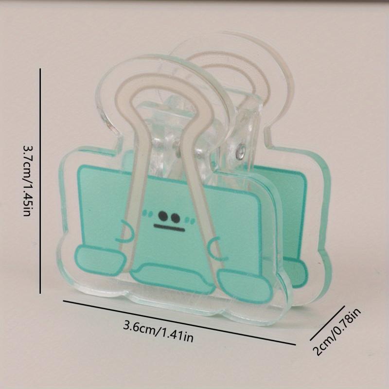 Funny Expression Swallowtail Clip Transparent Stationery Set