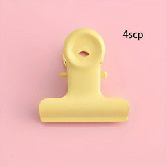 4pcs Macaron Small Book Folder Metal School Paper Assignment Folde