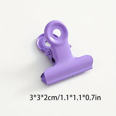 4pcs Macaron Small Book Folder Metal School Paper Assignment Folde