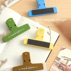 2pcs Magnetic Plastic Folder Binder Clip