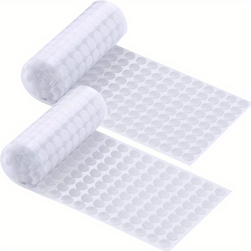 1200pcs Hook & Loop Dots 10mm Nylon Tape Home Office Classroom