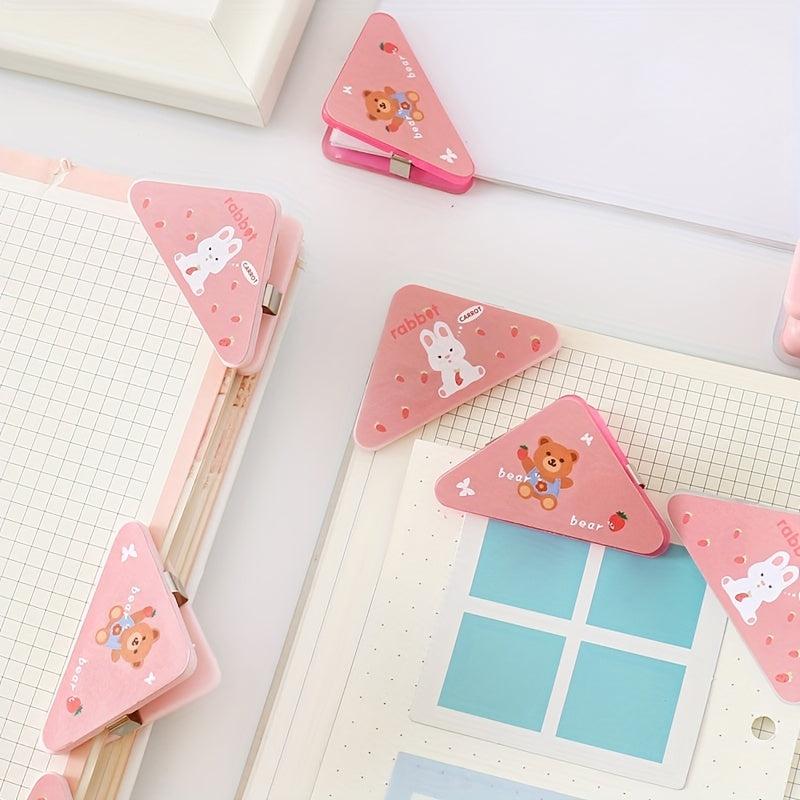 4pcs Cartoon Corner Clips To Prevent Books From Curling