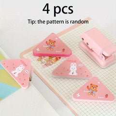 4pcs Cartoon Corner Clips To Prevent Books From Curling