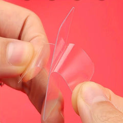2pcs Transparent Double sided Adhesive Waterproof No Residual Adhesive