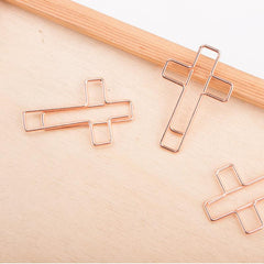 20 Cross Shaped Paper Clips Fun Office Supplies For School