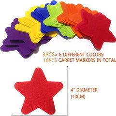 18pcs Carpet Markers Spot Markers Floor Spots Markers 4 Inches