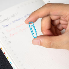 100pcs Colourful Paper Clips Mix