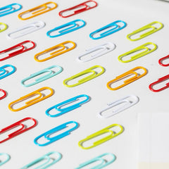 100pcs Colourful Paper Clips Mix