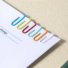 100pcs Colourful Paper Clips Mix