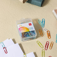 100pcs Colourful Paper Clips Mix