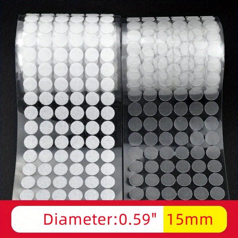 500pcs Waterproof Double Sided Tape Self Adhesive Round Coin Transparent