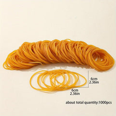 Natural Rubber Bands With Latex for Women, 2400pcs Mixed Sizes