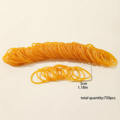 Natural Rubber Bands With Latex for Women, 2400pcs Mixed Sizes