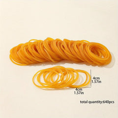 Natural Rubber Bands With Latex for Women, 2400pcs Mixed Sizes
