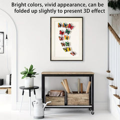 Set of 30 3D Butterfly Studs for Home Wall Decoration