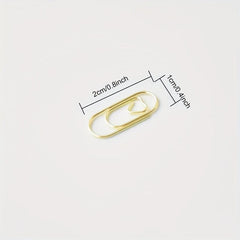 150pcs Mini Heart Rose Clip Metal Paper Clips 2.03cm