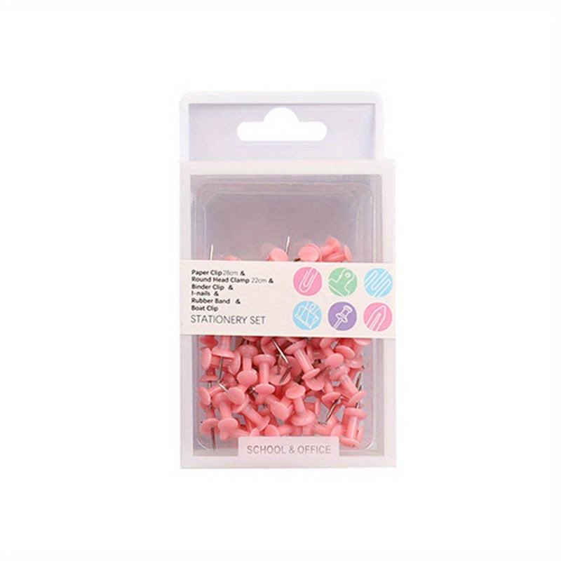 70 Colored Thumbtack Push Pins