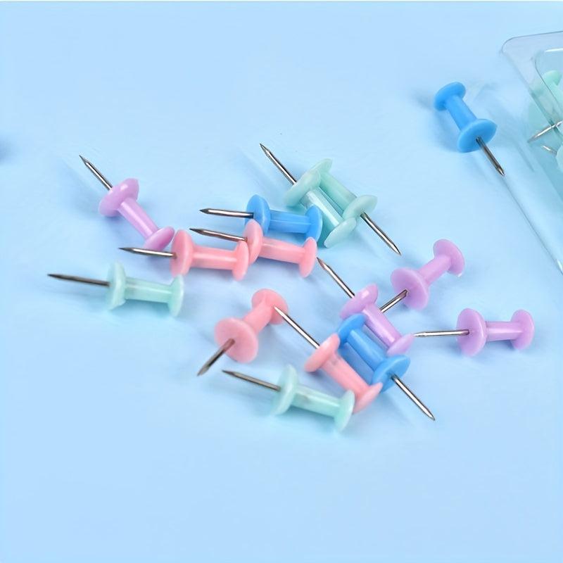 70 Colored Thumbtack Push Pins