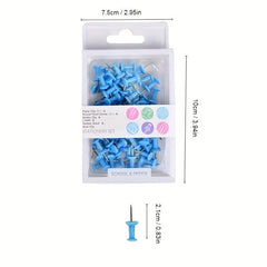 70 Colored Thumbtack Push Pins
