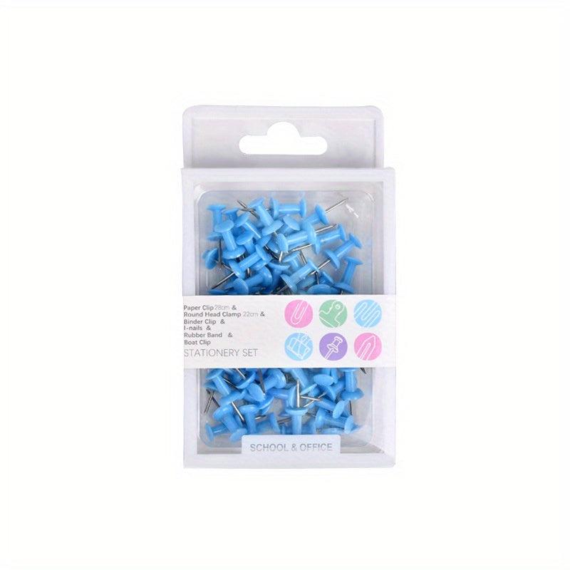 70 Colored Thumbtack Push Pins