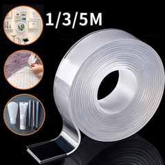 Nano Tape Transparent Reusable Waterproof Adhesive 1m