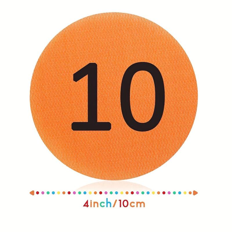 30pcs 10 Number Magic Carpet Dots Multicolor Spots Classroom Teachers Preschool