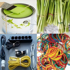 Multicolor Rubber Bands 100pcs Cowhide Band Bundle Rubber Ring
