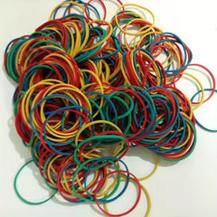 Multicolor Rubber Bands 100pcs Cowhide Band Bundle Rubber Ring