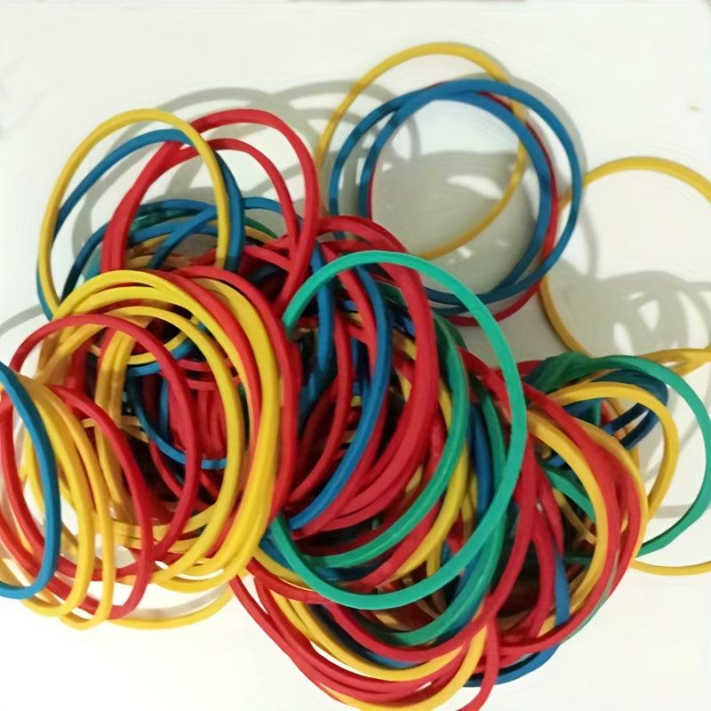 Multicolor Rubber Bands 100pcs Cowhide Band Bundle Rubber Ring