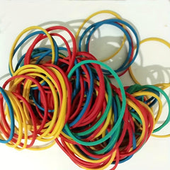 Multicolor Rubber Bands 100pcs Cowhide Band Bundle Rubber Ring