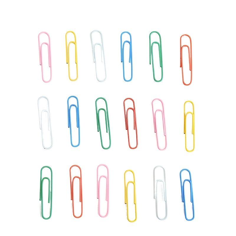 Colorful Paper Clips 70pcs Storage Box