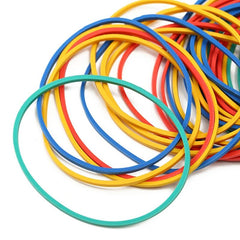 200pcs Rubber Bands 38mm 1.4mm Multiple Colors Office School Supplies