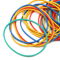 200pcs Rubber Bands 38mm 1.4mm Multiple Colors Office School Supplies
